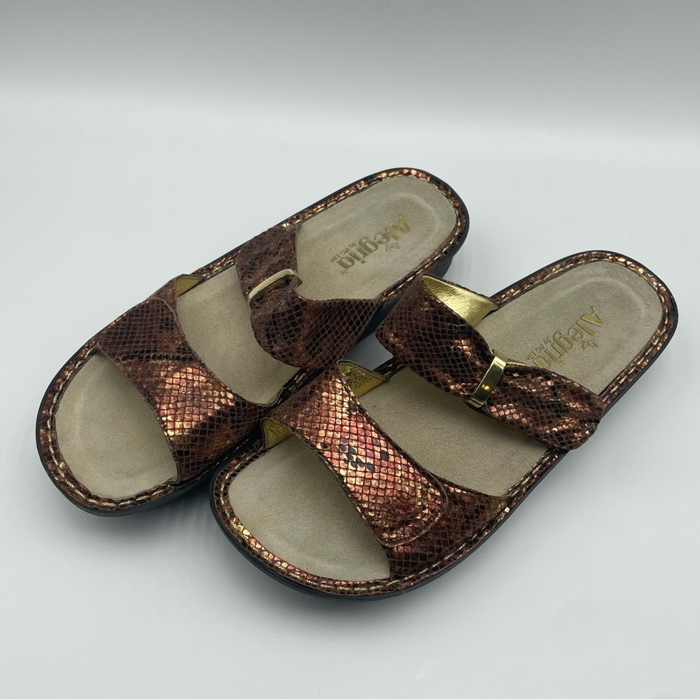 Alegria Karmen Riches Kar-742 Leather Wedge Sandals Size 9 - Picture 6 of 14